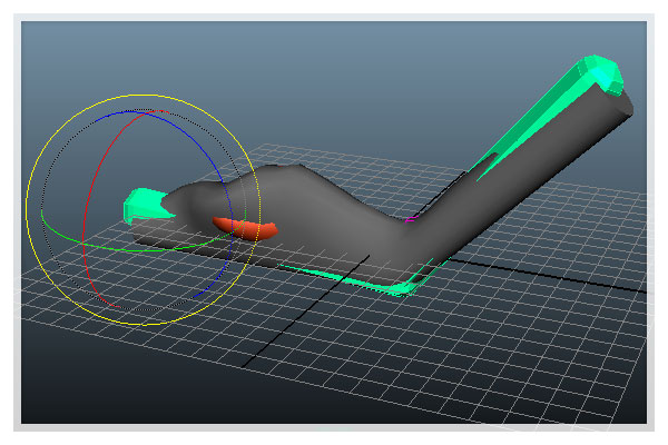 Skinning forma del Muscle simple con Maya Skinning forma del Muscle simple con Maya